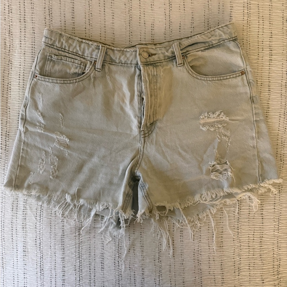 Wild Fable Distressed Light Blue Denim Short